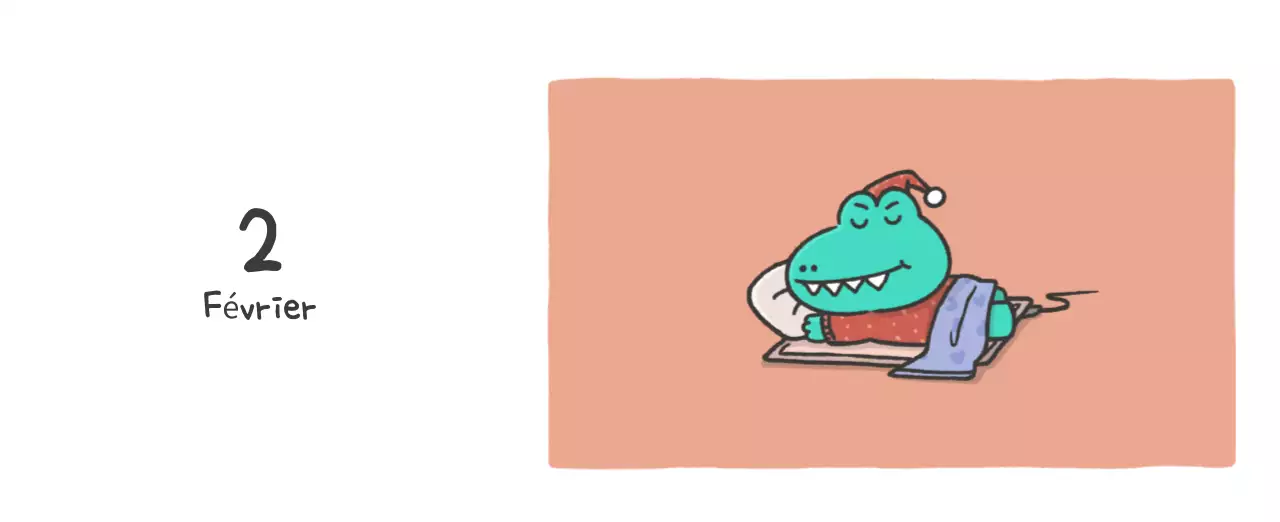 Un calendrier avec un concept d'illustration Ago mignon