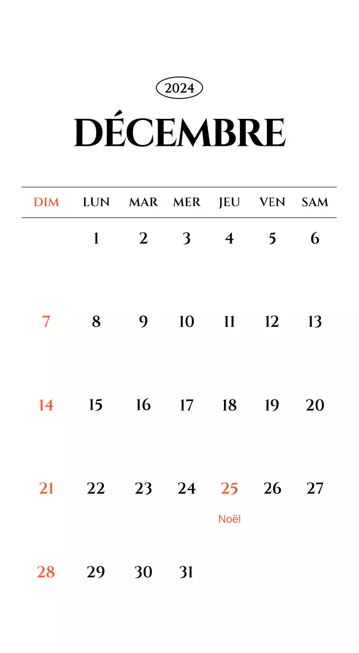 Calendrier simple avec un concept de photographie de voyage émotionnel en noir et blanc