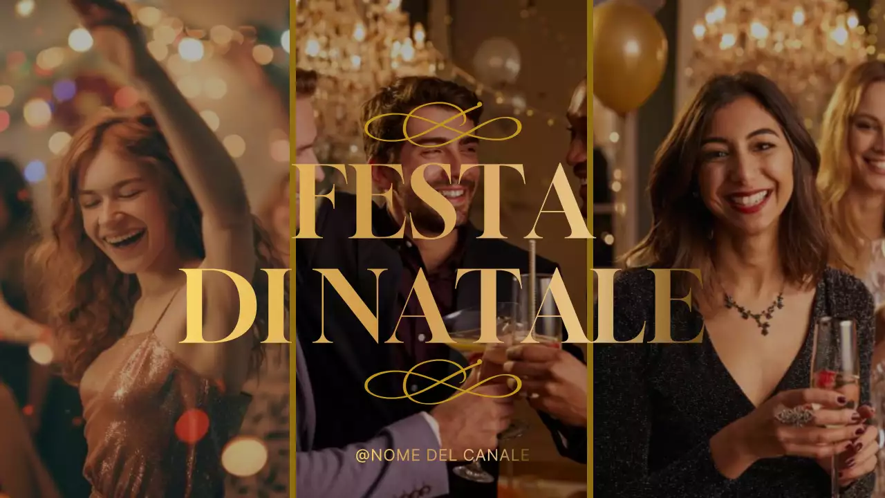 Invito a una festa elegante in oro