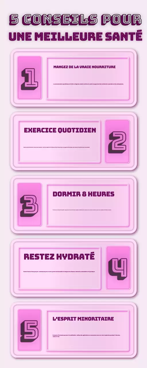 guide des habitudes de santé de base pink