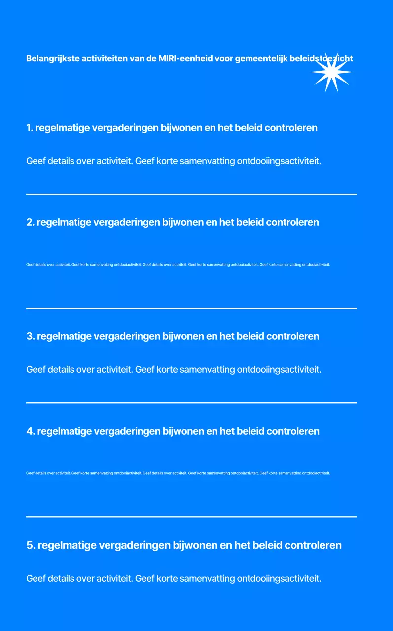 Aanwerving bevorderen voor de Blue Modern Policy Monitoring Group