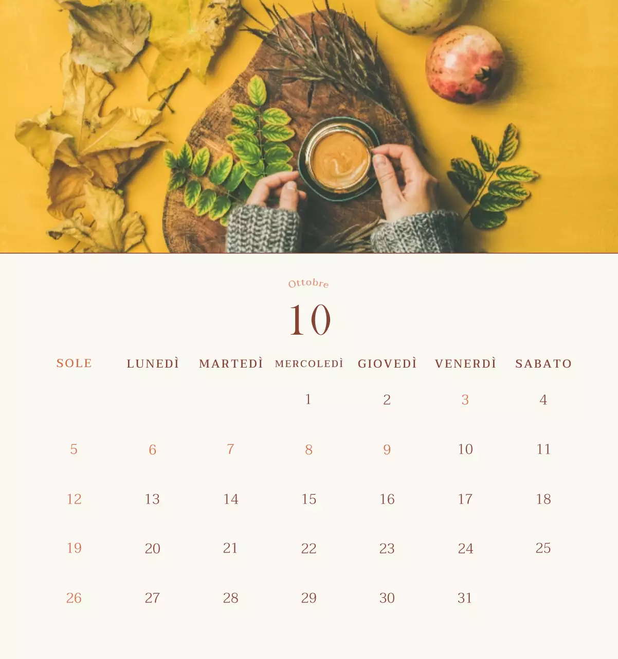 Promuovere il caffè vintage beige