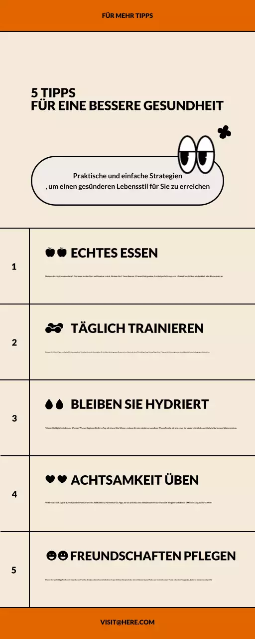 beige einfacher Leitfaden für einen gesunden Lebensstil