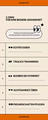 beige einfacher Leitfaden für einen gesunden Lebensstil