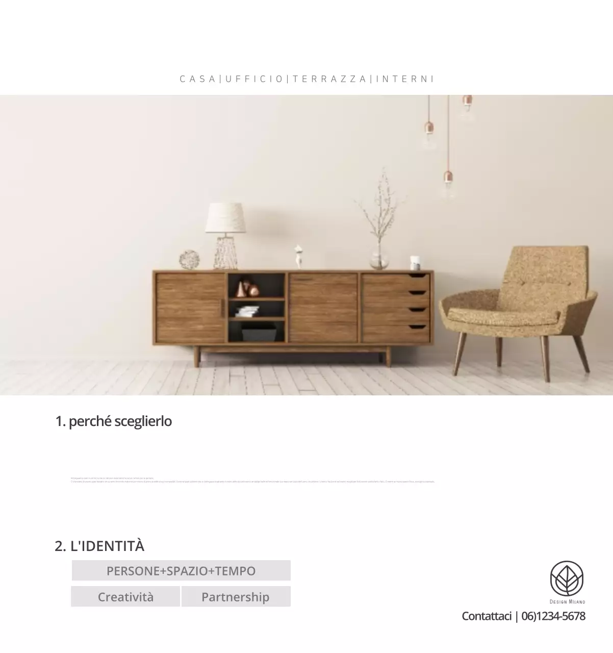 Calendario interno minimalista beige