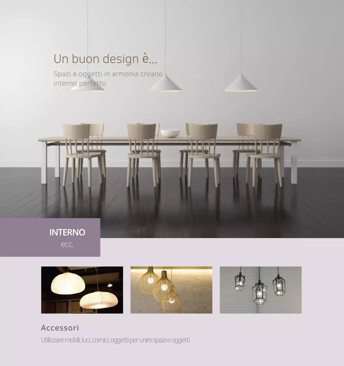 Calendario interno minimalista beige