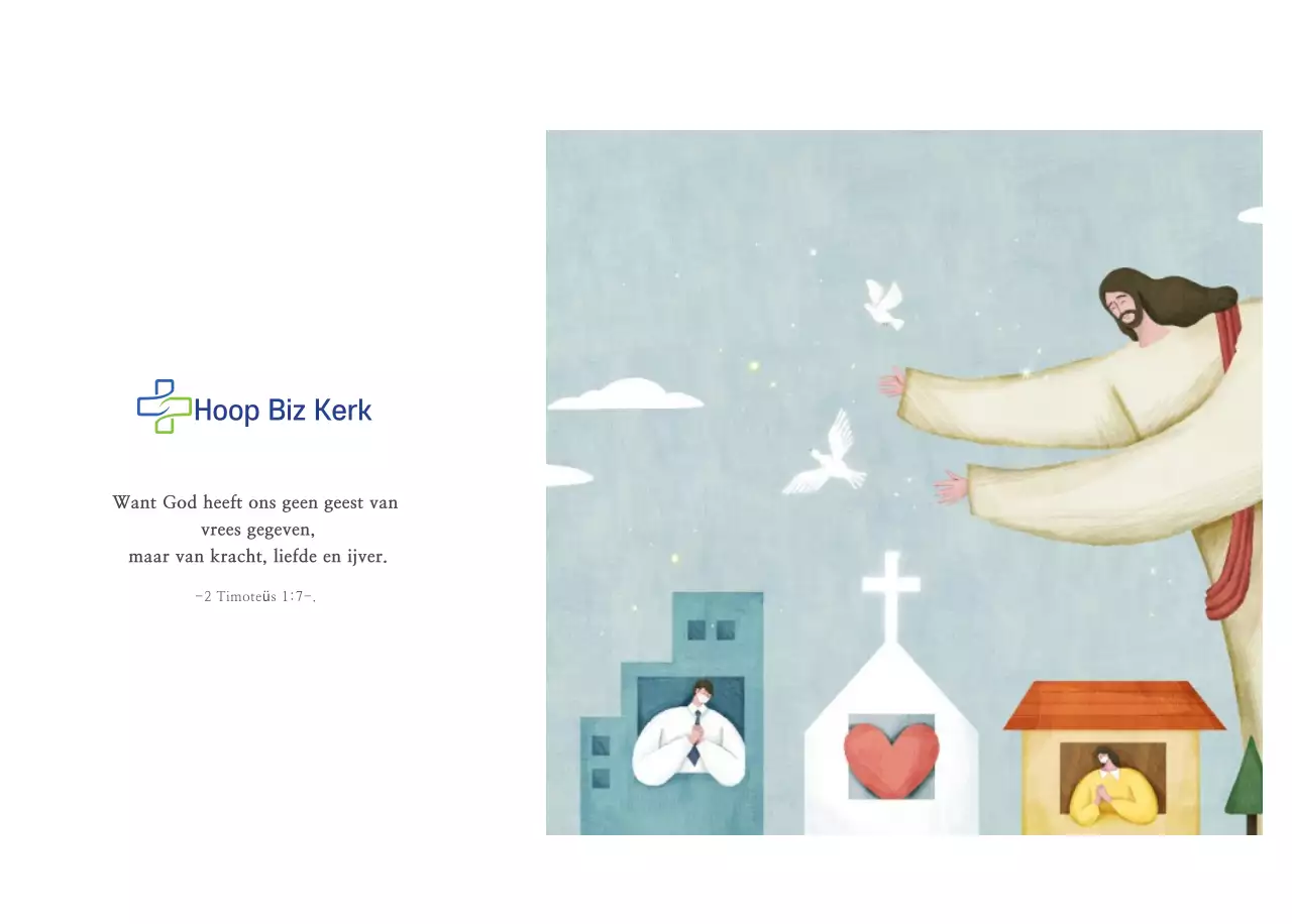 Pastel schone illustratie kerk