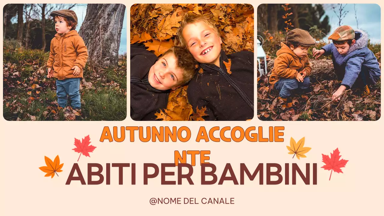 Promozione arancione rustica per bambini