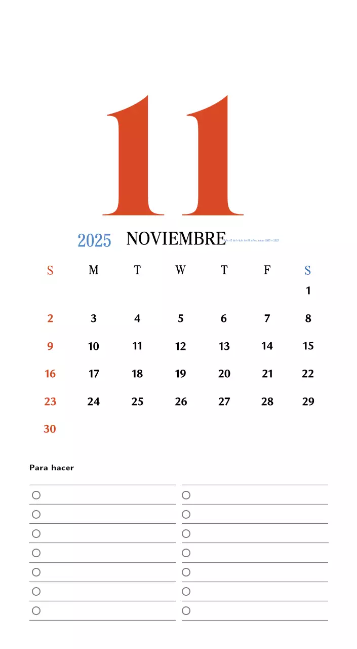 Calendario retro concept memory en rojo