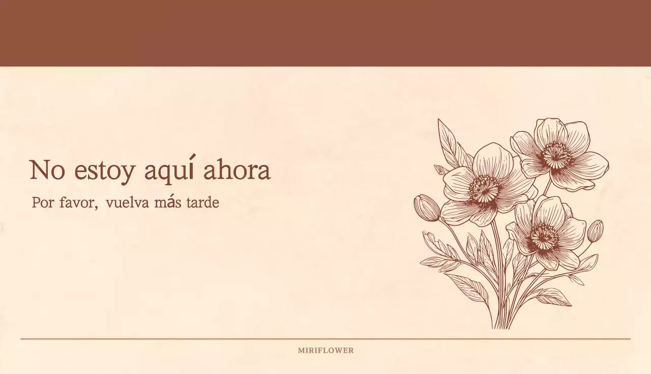 Un calendario sentimental de floristería en papel de lana marrón claro y marrón concepto