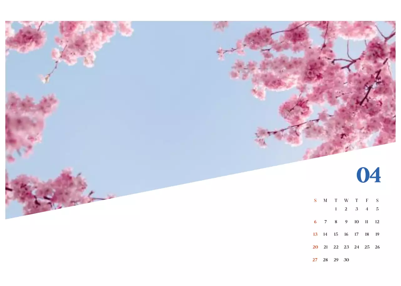 Blauwe moderne ziekenhuiskalender