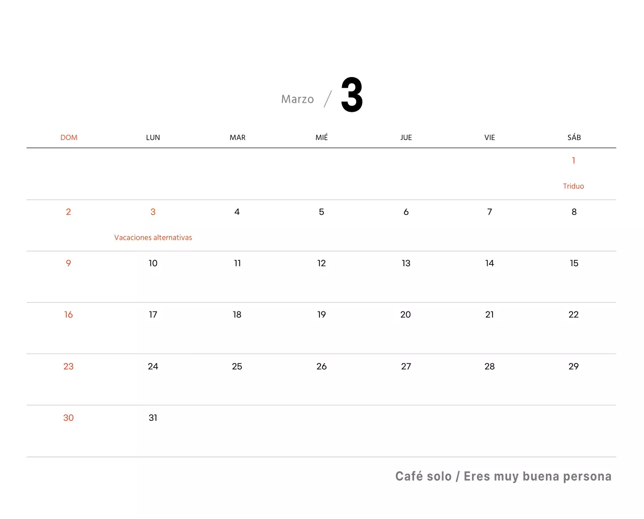 Un café sentimental blanco y marrón