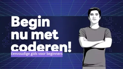 blauwe moderne codeerhandleiding