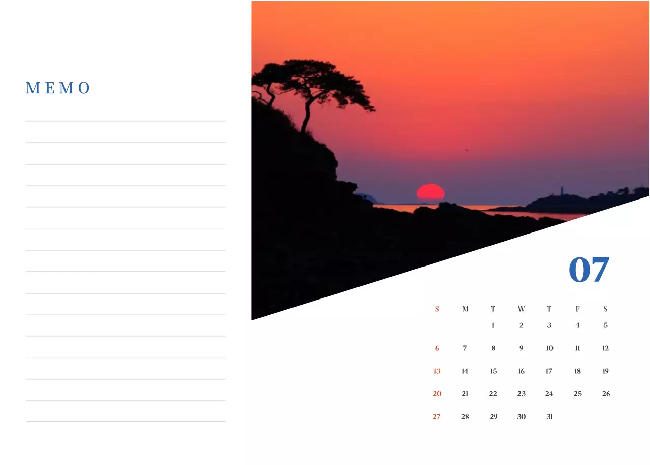 Kalender Rumah Sakit Modern Biru