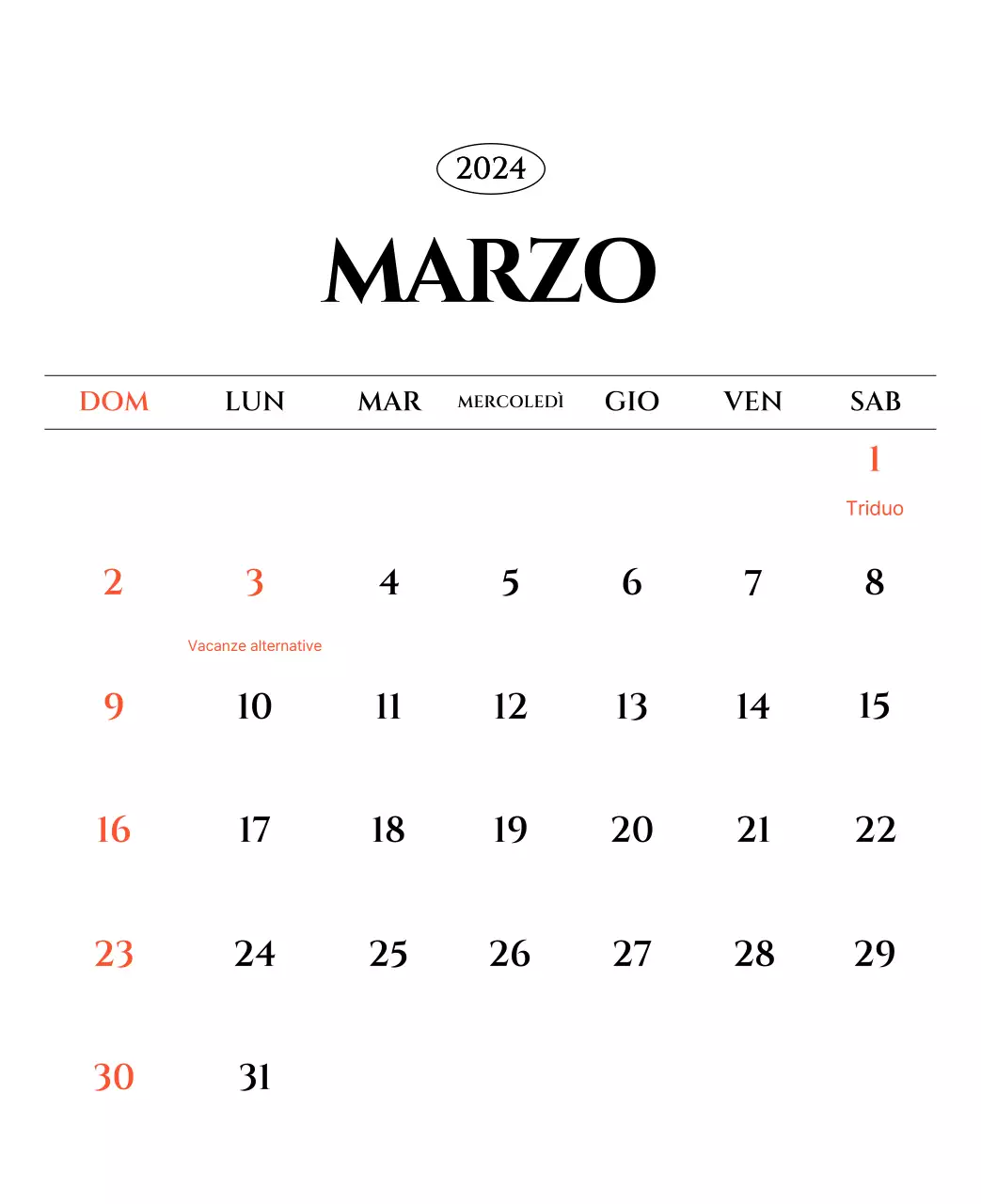 Calendario semplice con concetto di fotografia di viaggio emozionale in bianco e nero