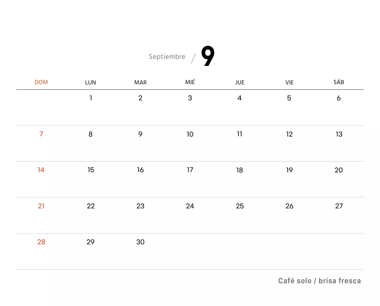 Un café sentimental blanco y marrón