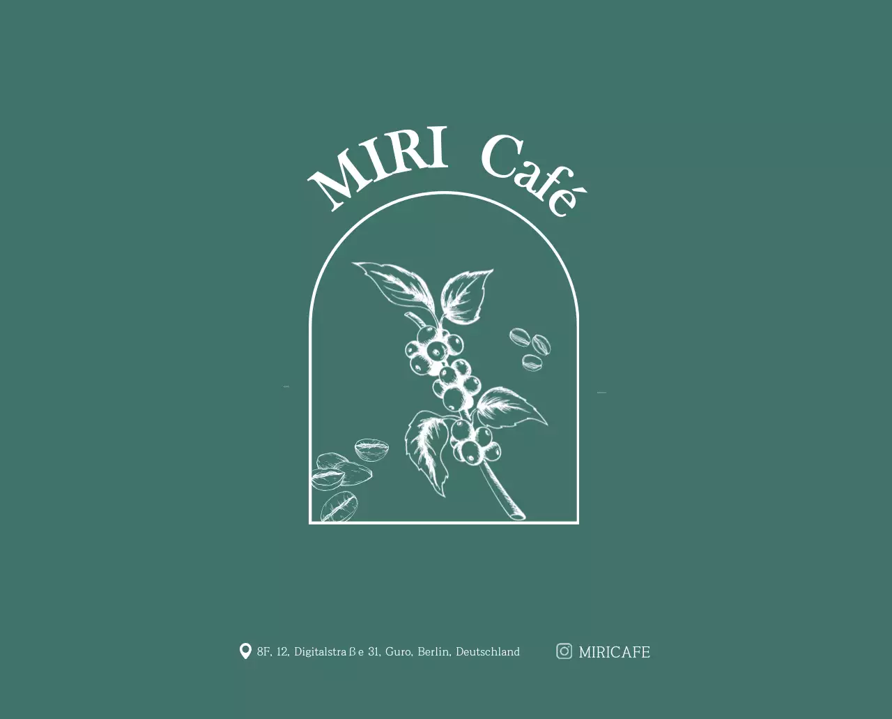 Ein moderner Café-Kalender mit Empfehlungen für das Getränk des Monats