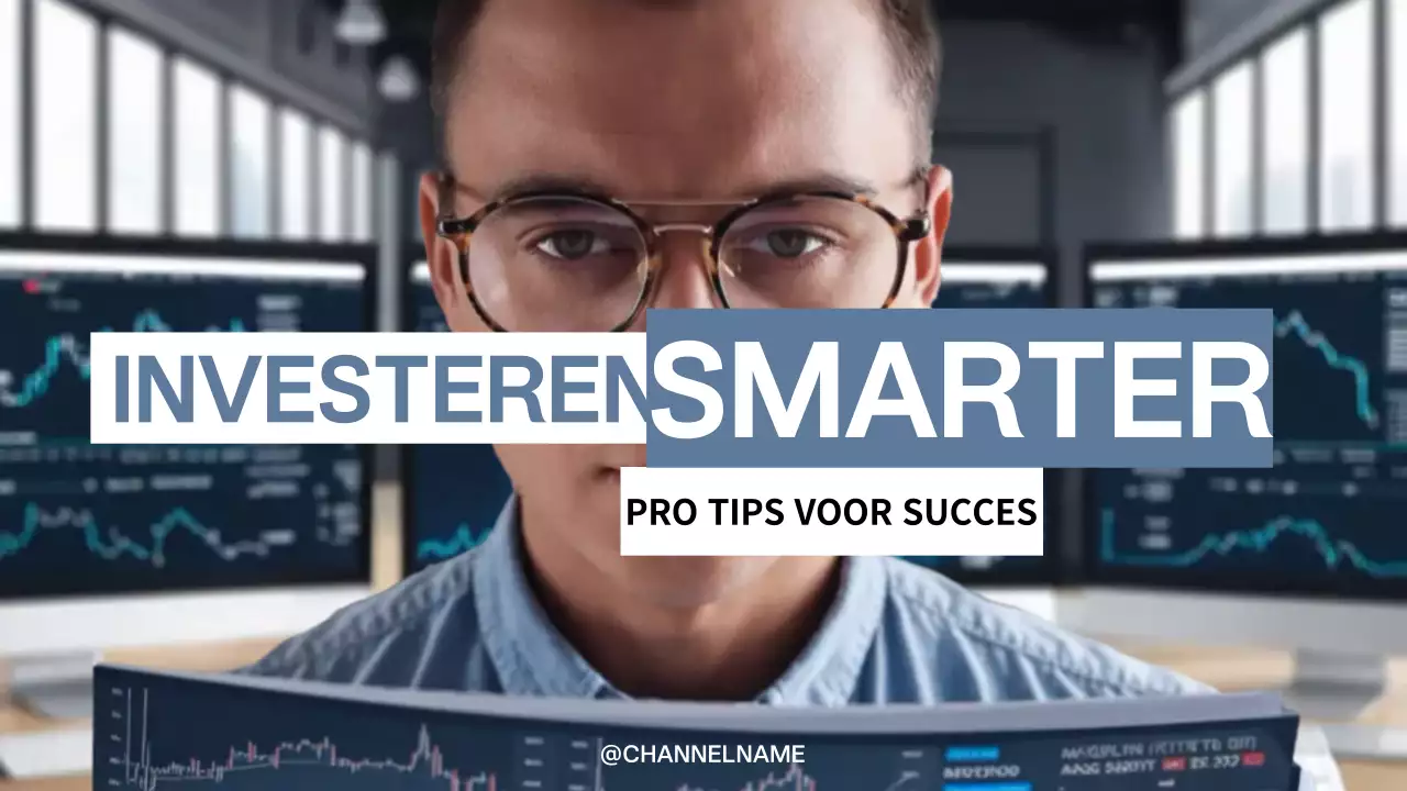 blauwe moderne investeringsgids