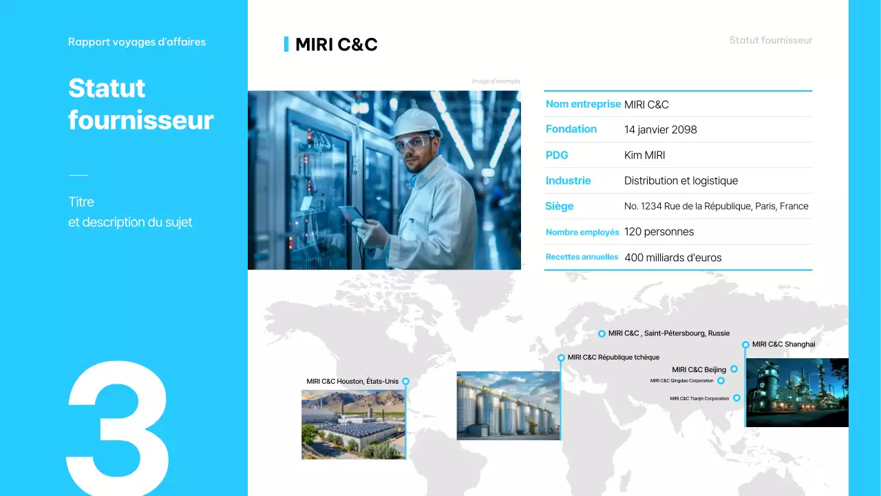 Description du voyage d'affaires minimaliste bleu clair