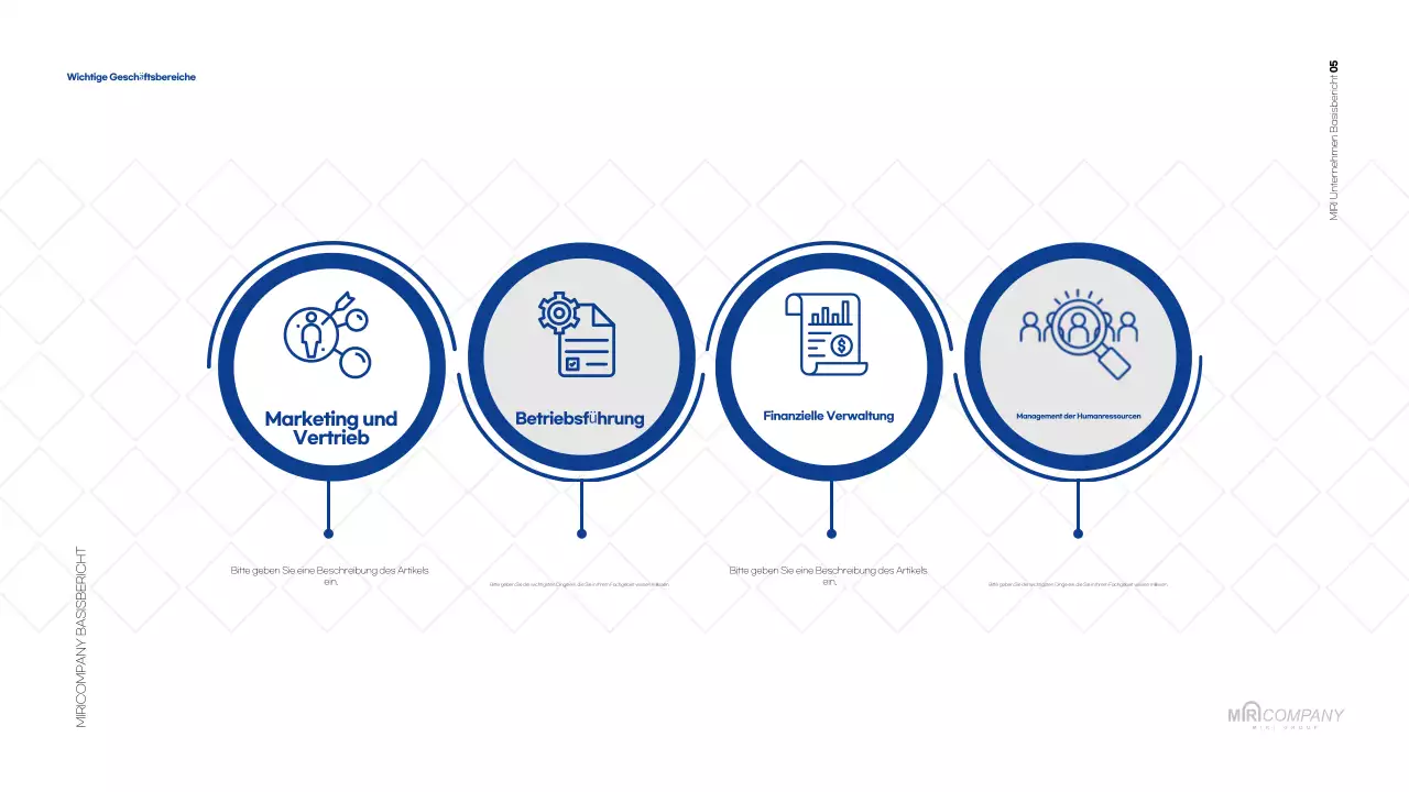 Weißer Standardbericht