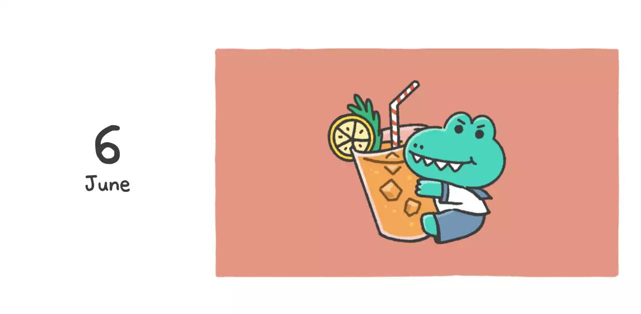 A calendar with a cute Argo illustration concept