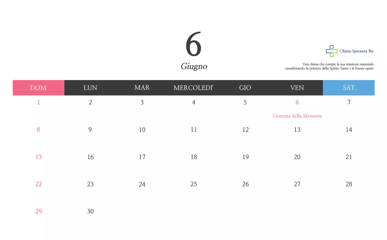 Promozione della chiesa biblica in calligrafia semplice