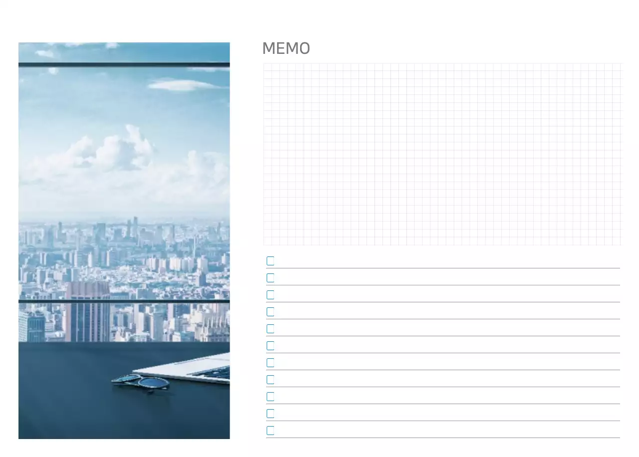 Blauwe minimalistische kalender