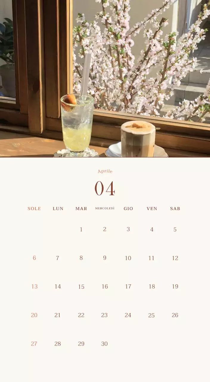 Promuovere il caffè vintage beige