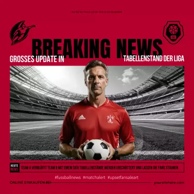 red bold sports Ankündigung