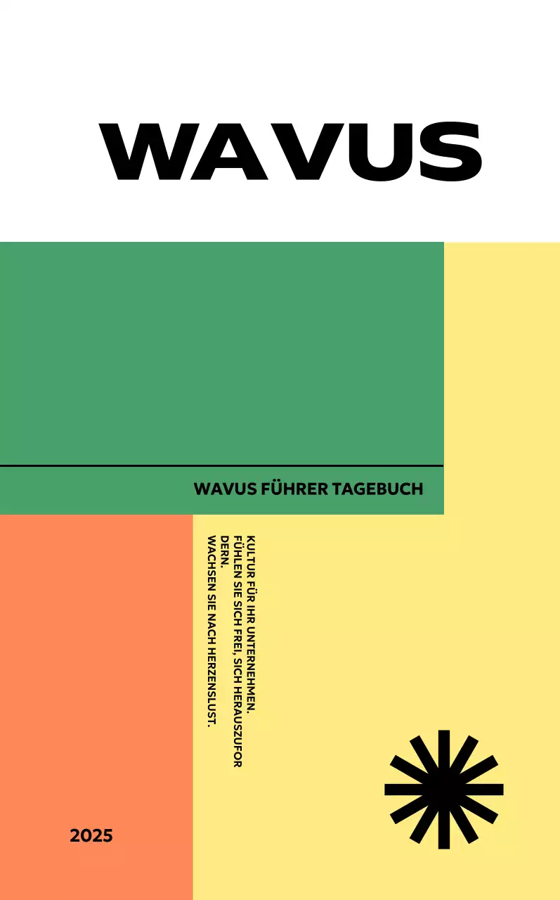 Ein einfacher Firmenkalender mit einem Hauch von Farbe