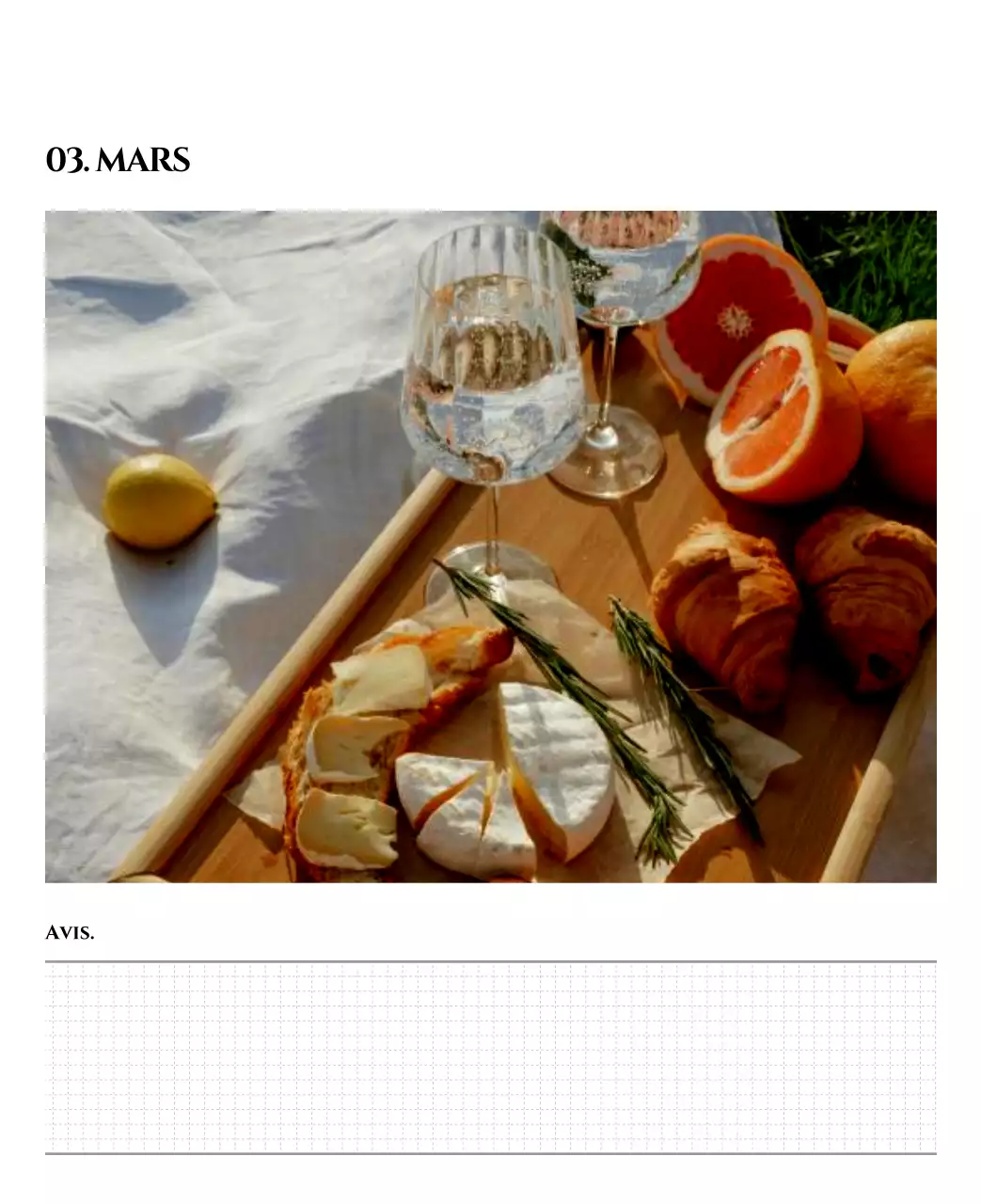Calendrier simple avec un concept de photographie de voyage émotionnel en noir et blanc