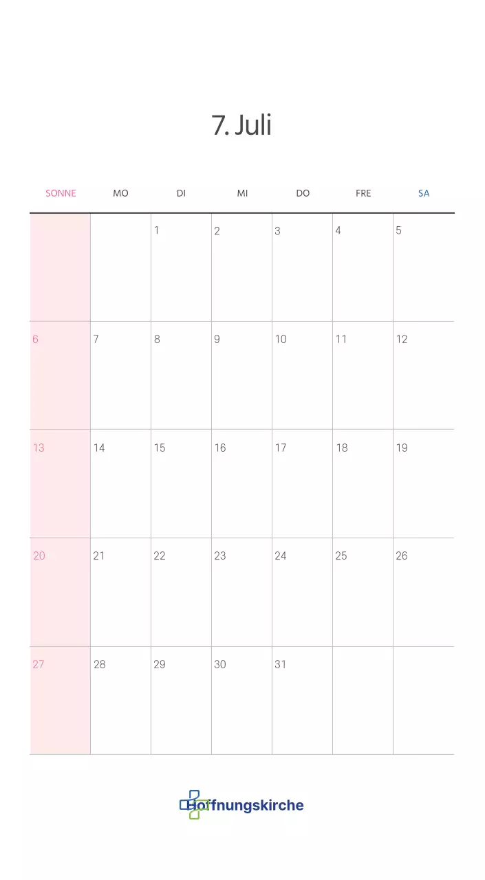 Pastell saubere Illustration Kirche