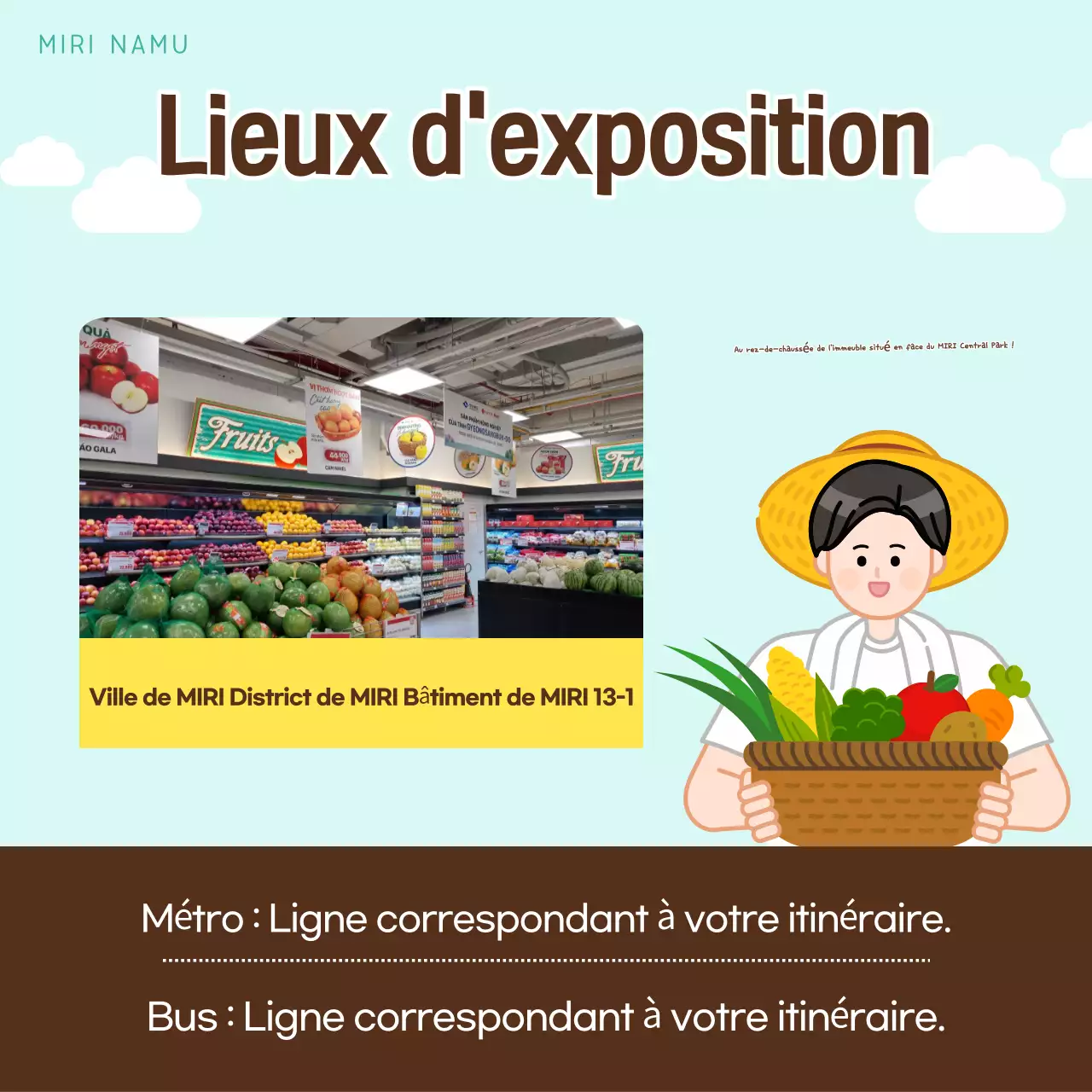 Promotion de l'exposition de produits frais de la Monnaie