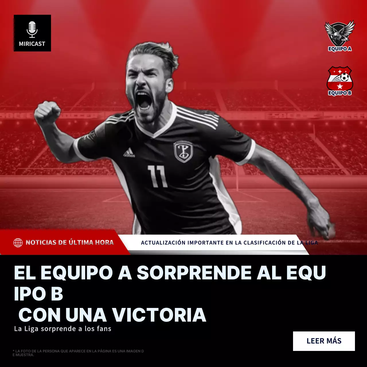 anuncio de red bold soccer