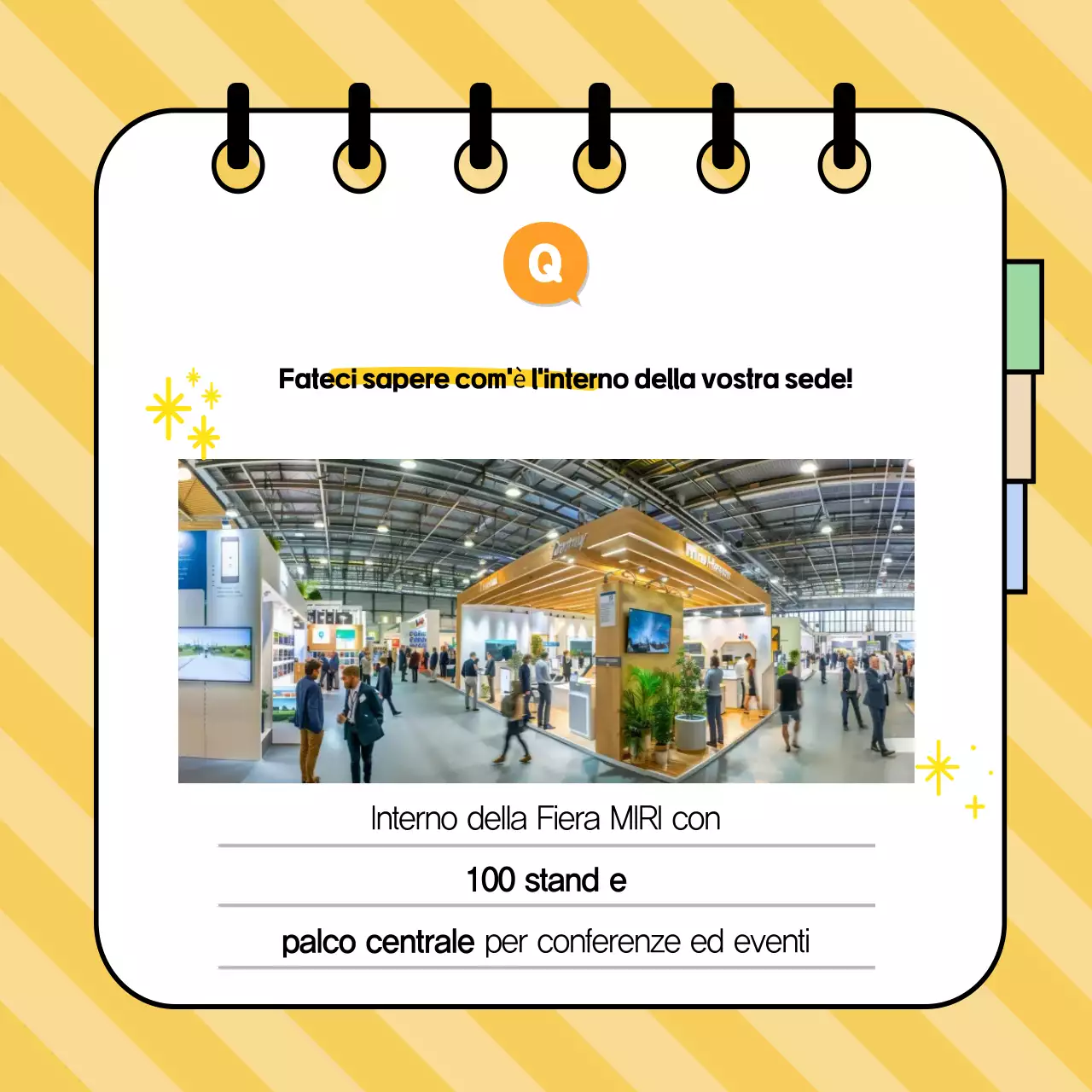 Informazioni che attirano l'attenzione su uno sfondo giallo