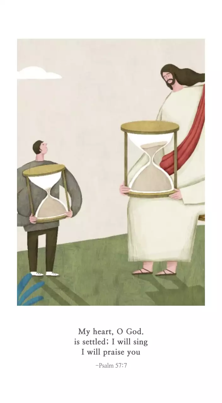 Ilustrasi gereja yang bersih dengan warna pastel