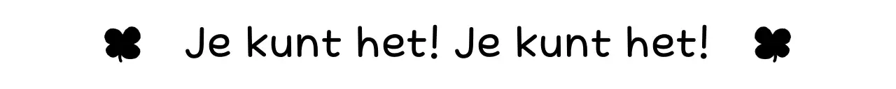 Eenvoudige zwart-wit juichzinnen