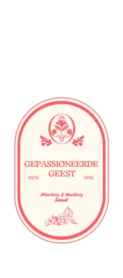 Rood logo met vintage ontwerp