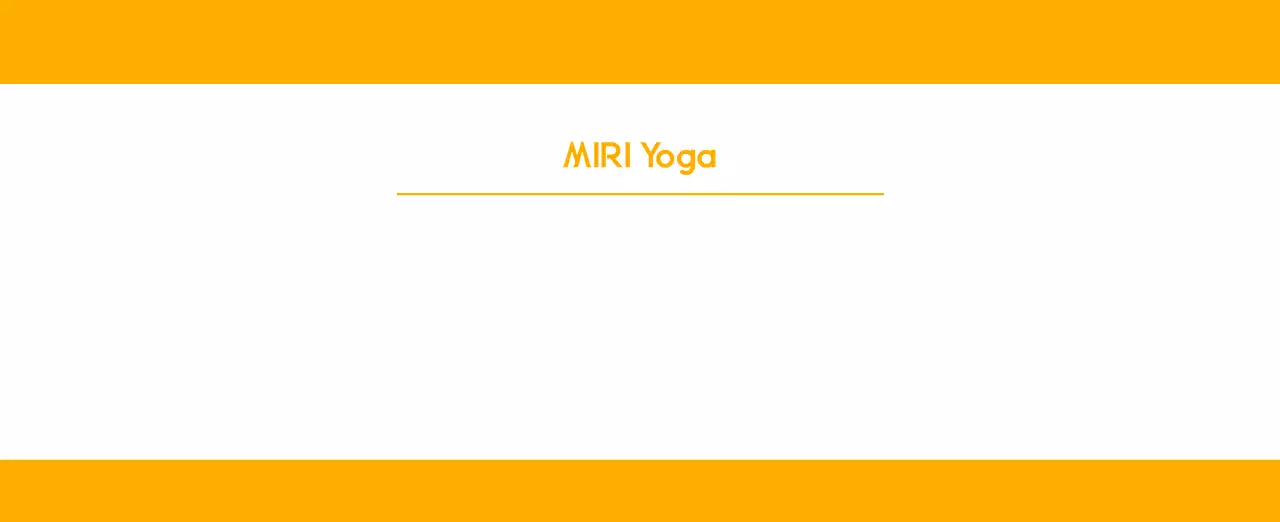 オレンジ色のミニマリストヨガ広報カレンダー