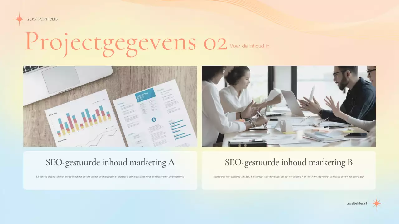 pastel elegante marketing portfolio