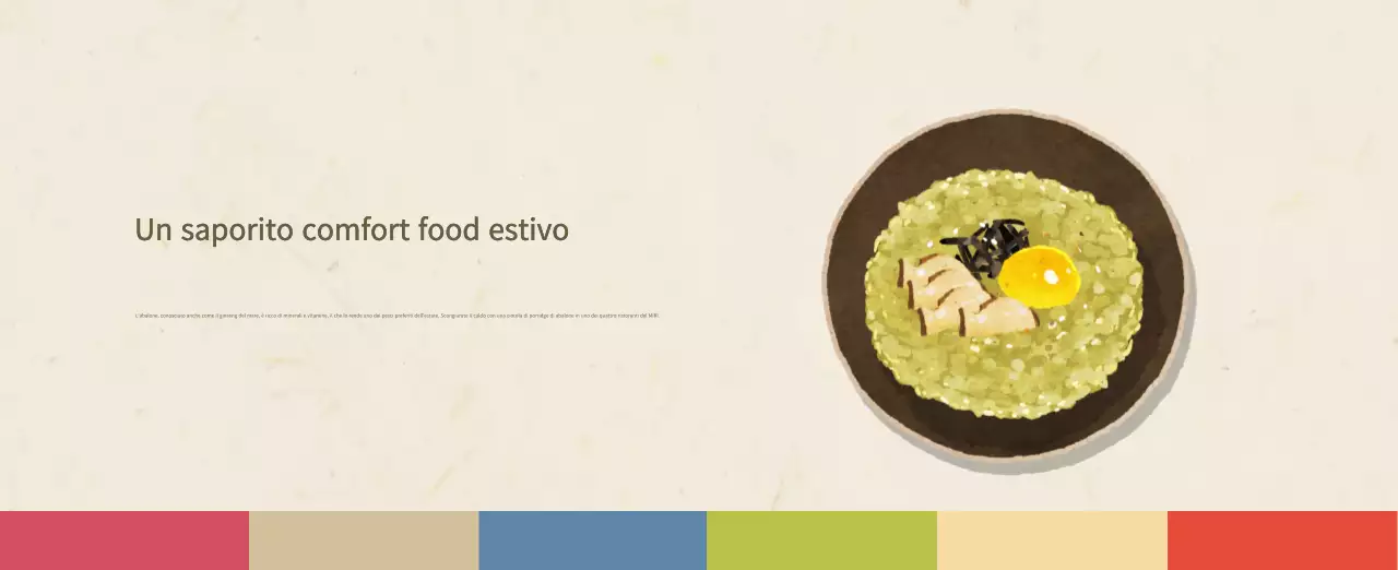 Calendario alimentare tradizionale beige