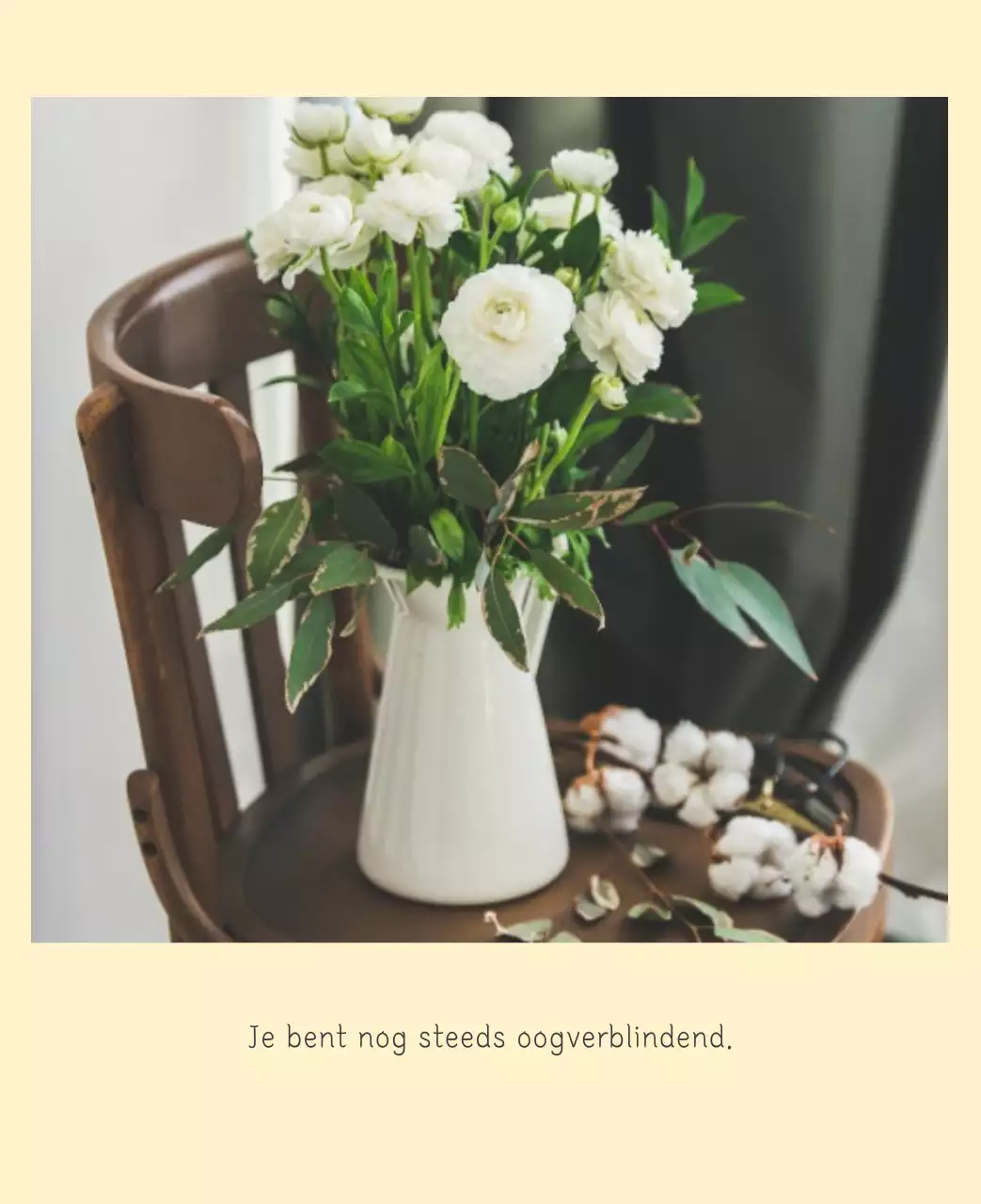 Witte schone botanische natuurkalender