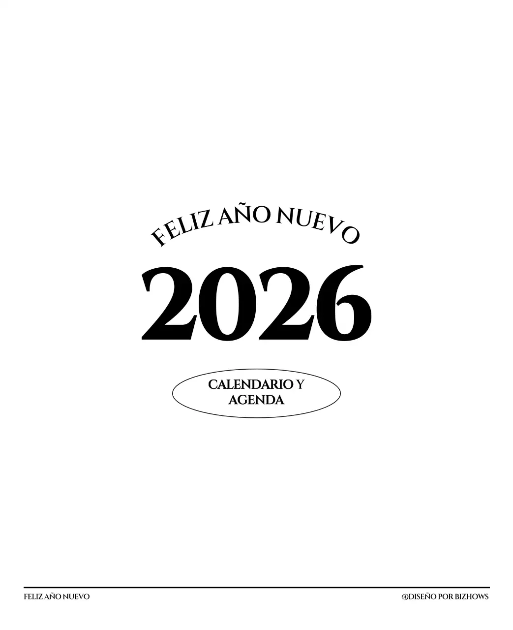 Calendario sencillo con concepto de fotografía de viaje emocional en blanco y negro