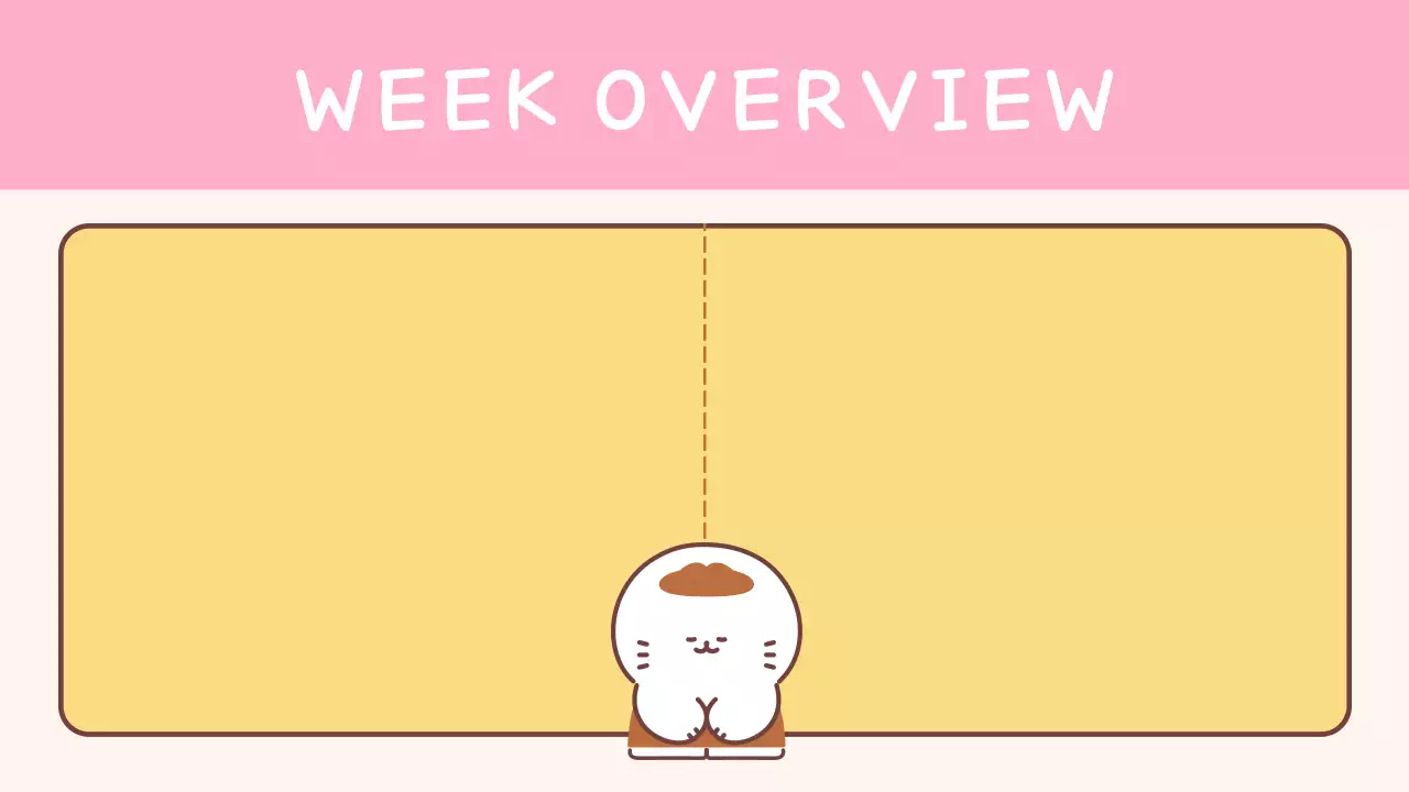 Eenvoudige gele klassenagenda voor school