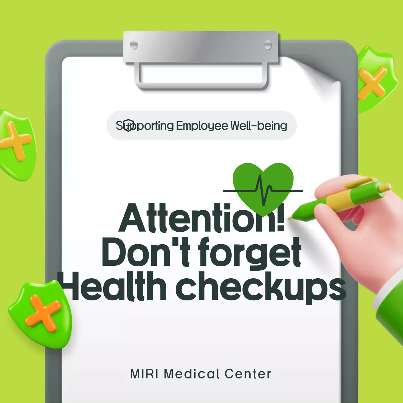 Green Modern Health Guide Instagram Carousel