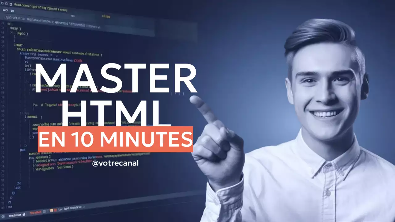 bleu moderne HTML tutoriel promotion