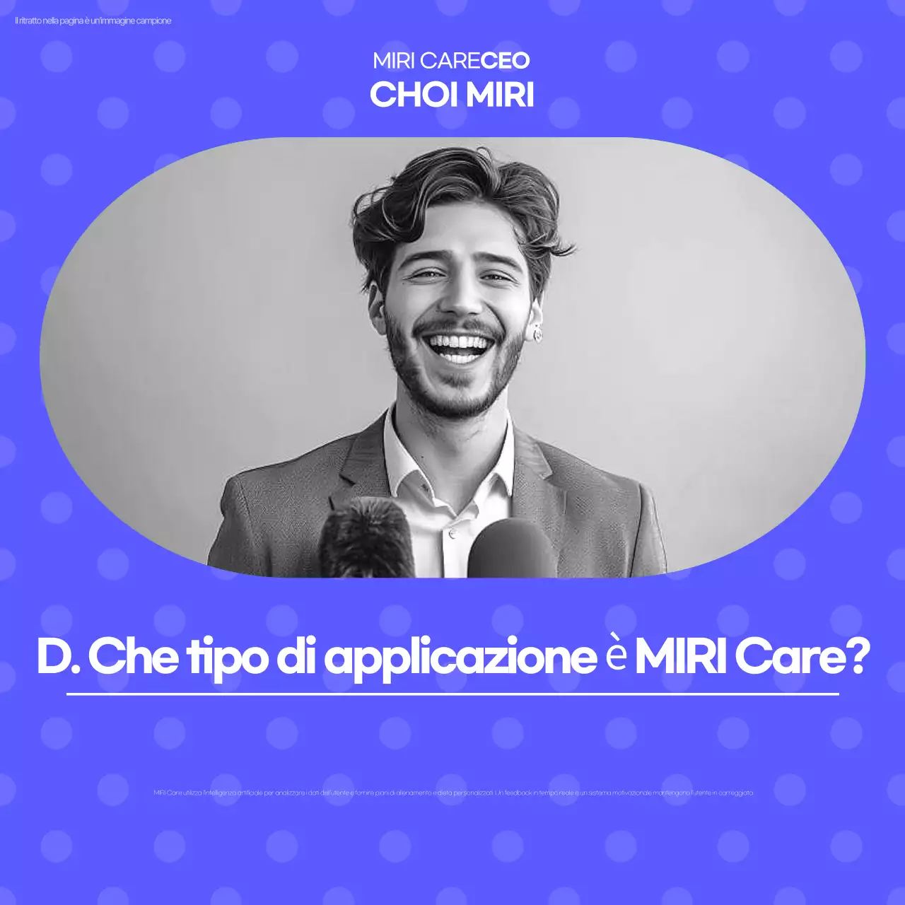 Collezione di modelli di intervista moderni blu