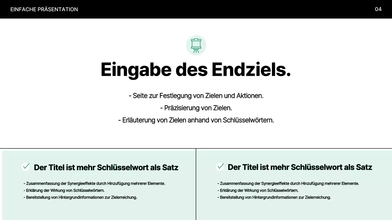 Mint Minimal Präsentation erklärt