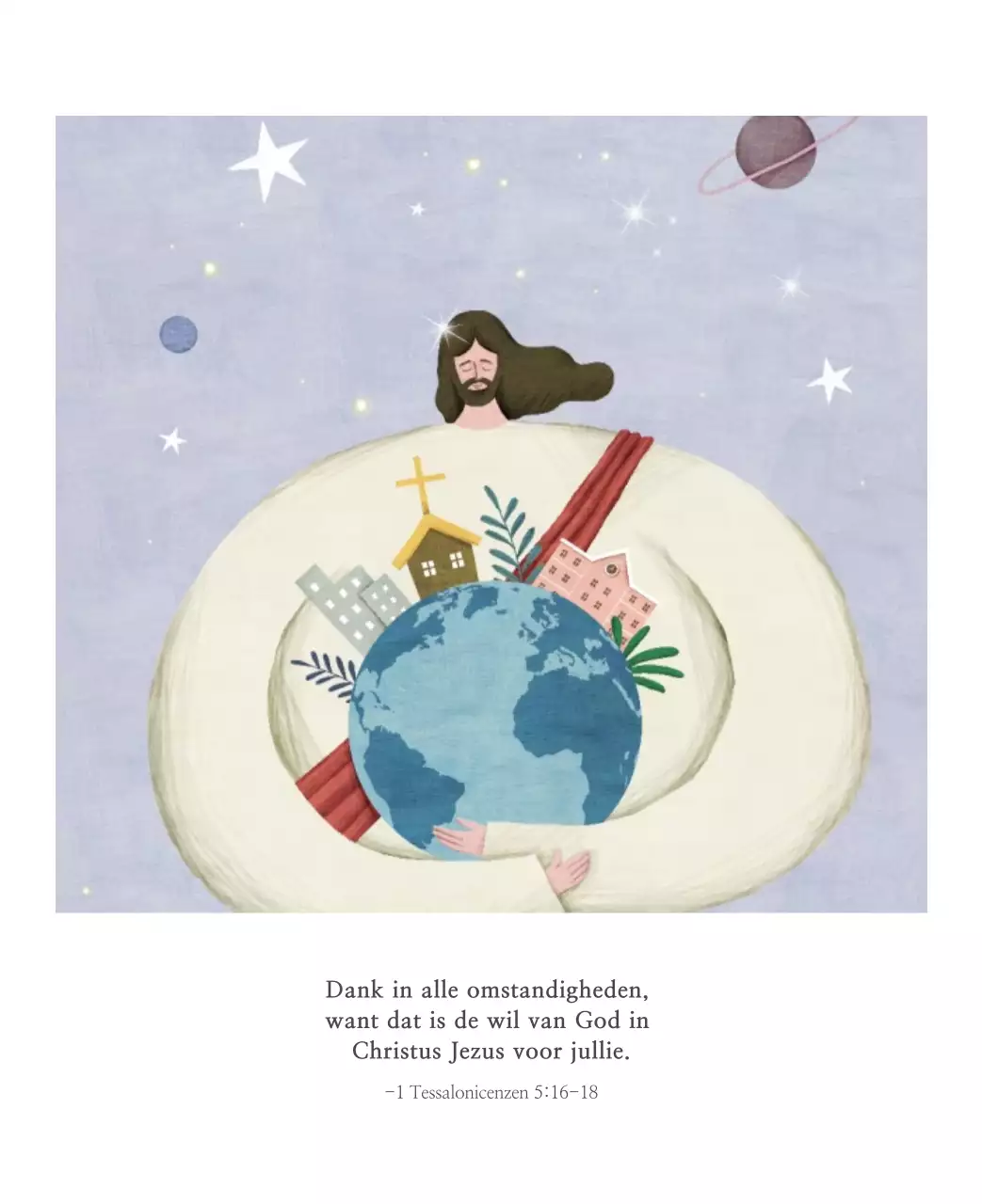 Pastel schone illustratie kerk