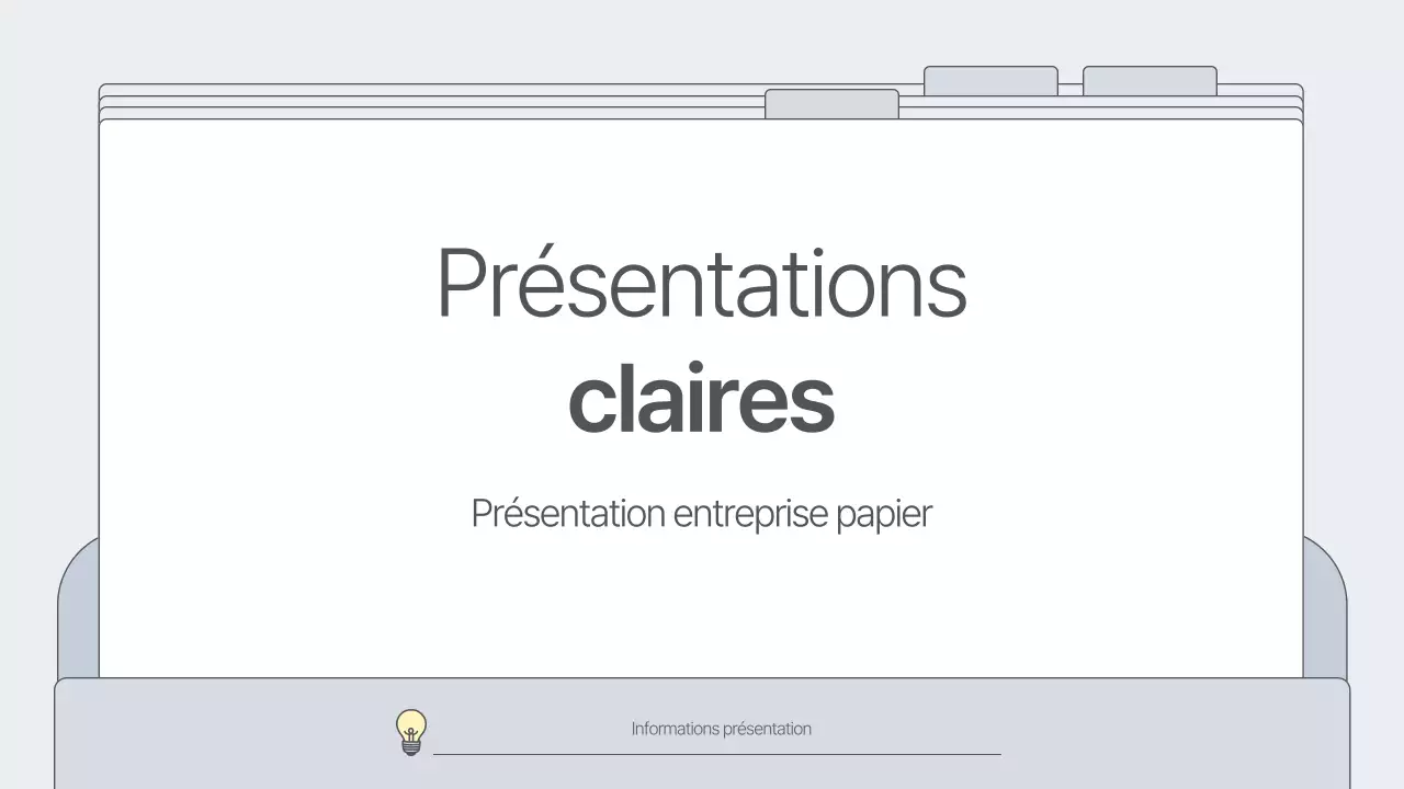 Un plan d'affaires simple et clair